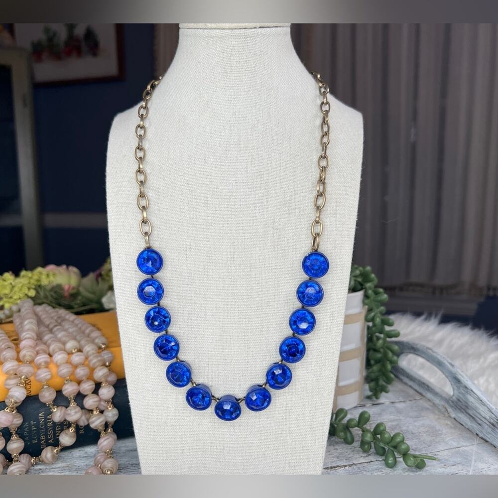 J. Crew | Brulee Royal Blue Statement Necklace